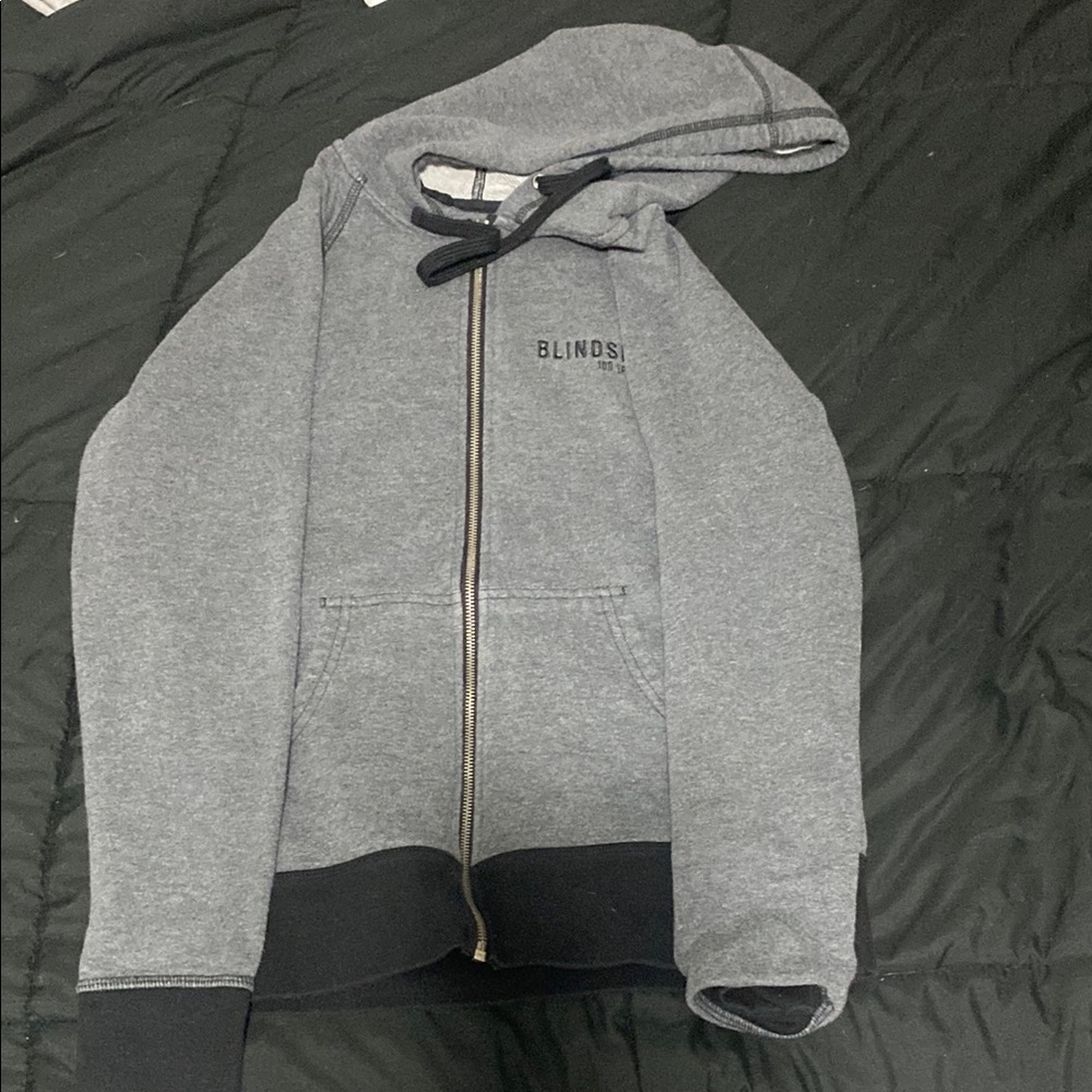 Gray Zip-Up Hoodie